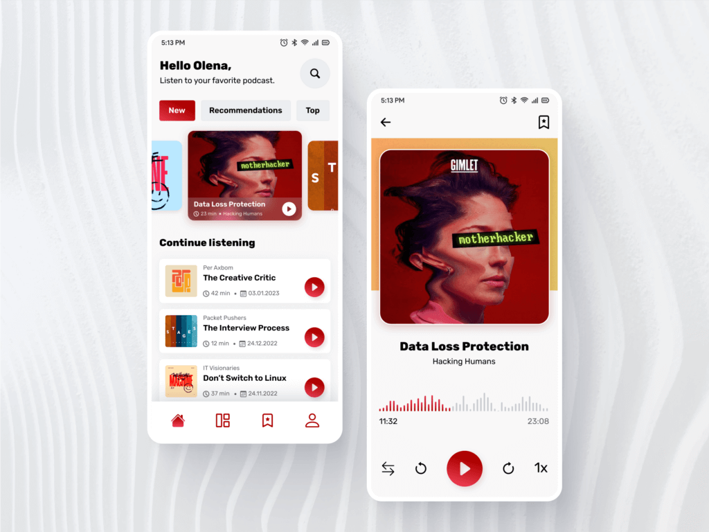 Mobile app development company Fingoweb - Podcast Mobile App