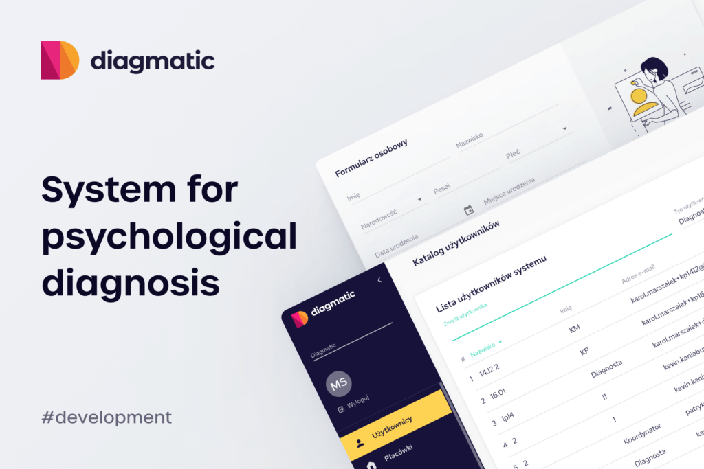 Diagmatic diagnostic web system built by Fingoweb