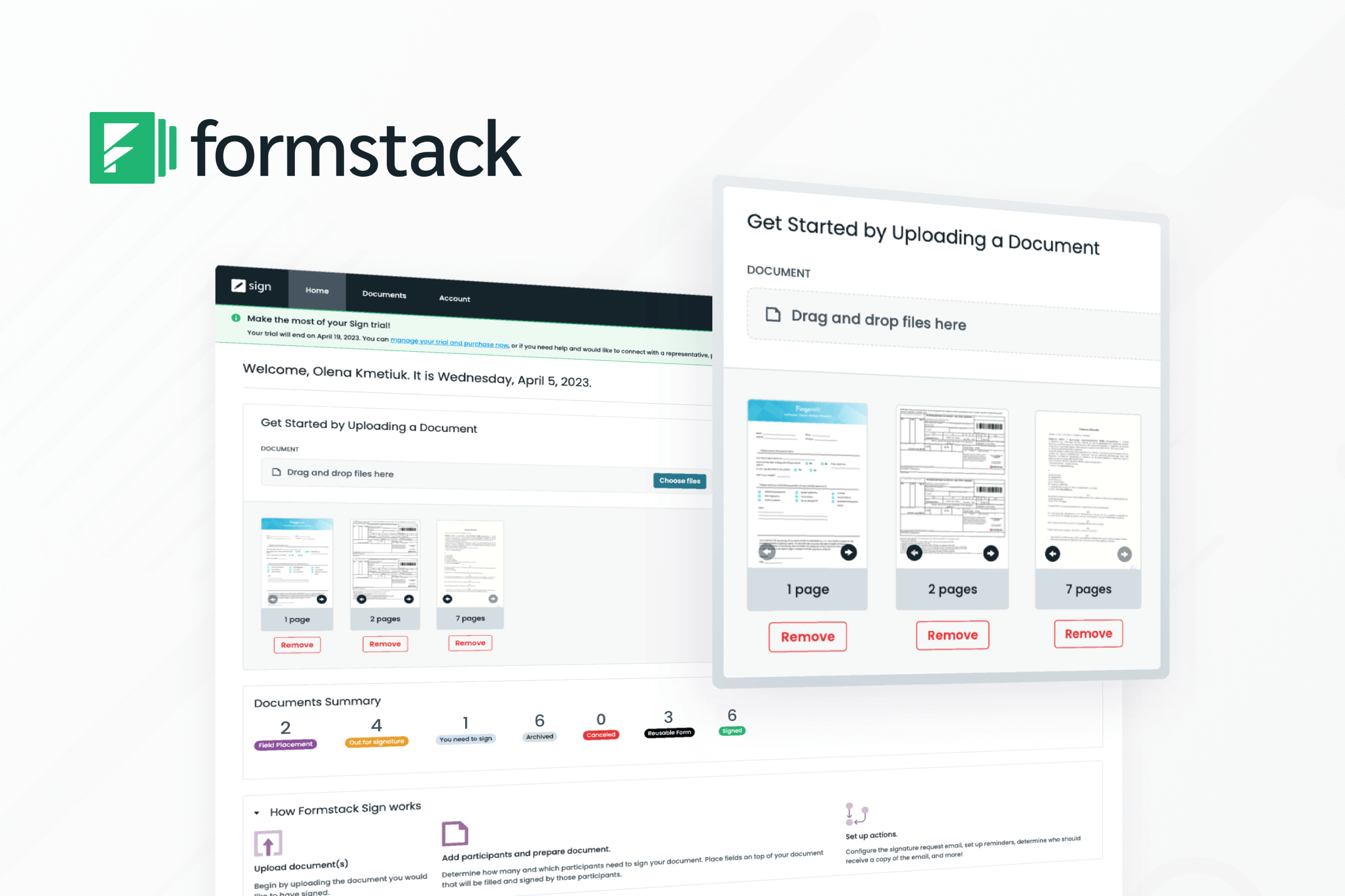 Formstack Sign - software development by Fingoweb