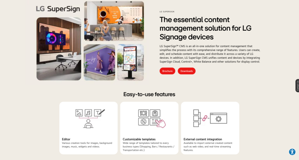 SuperSign - Digital signage software from LG