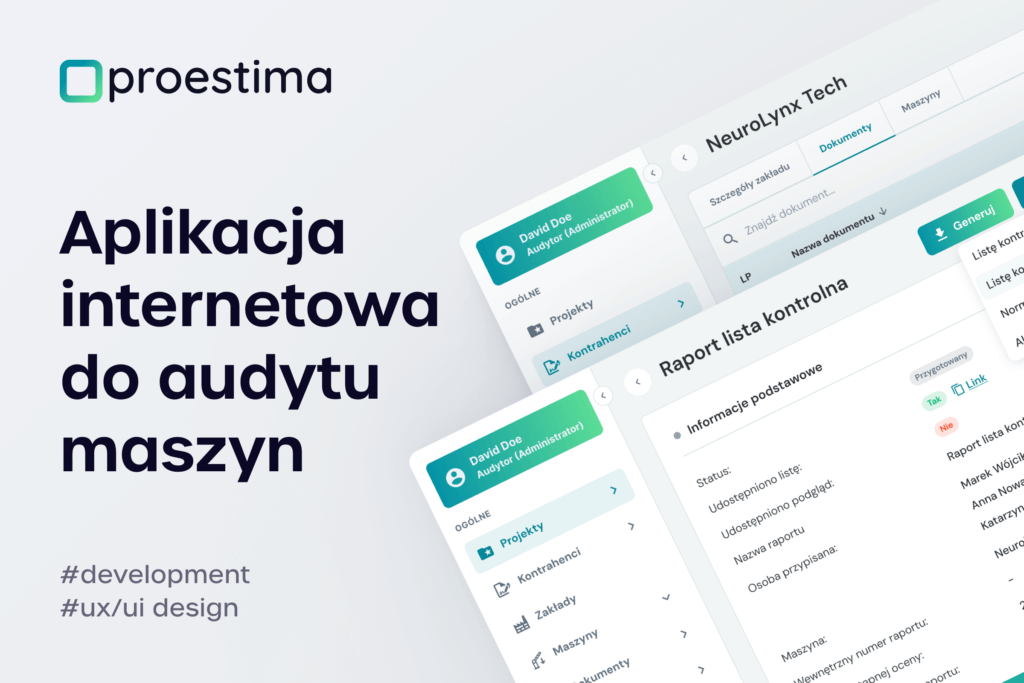 Proestima.io - ERP dla produkcji do audytu maszyn