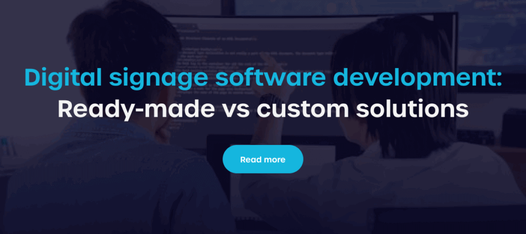 digital signage software development - ssp integration