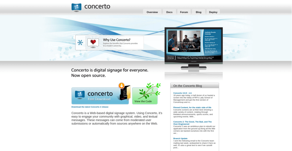 Concerto - digital signage