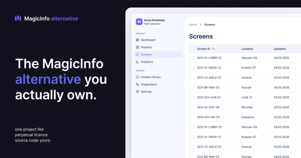 MagicInfo Alternative
