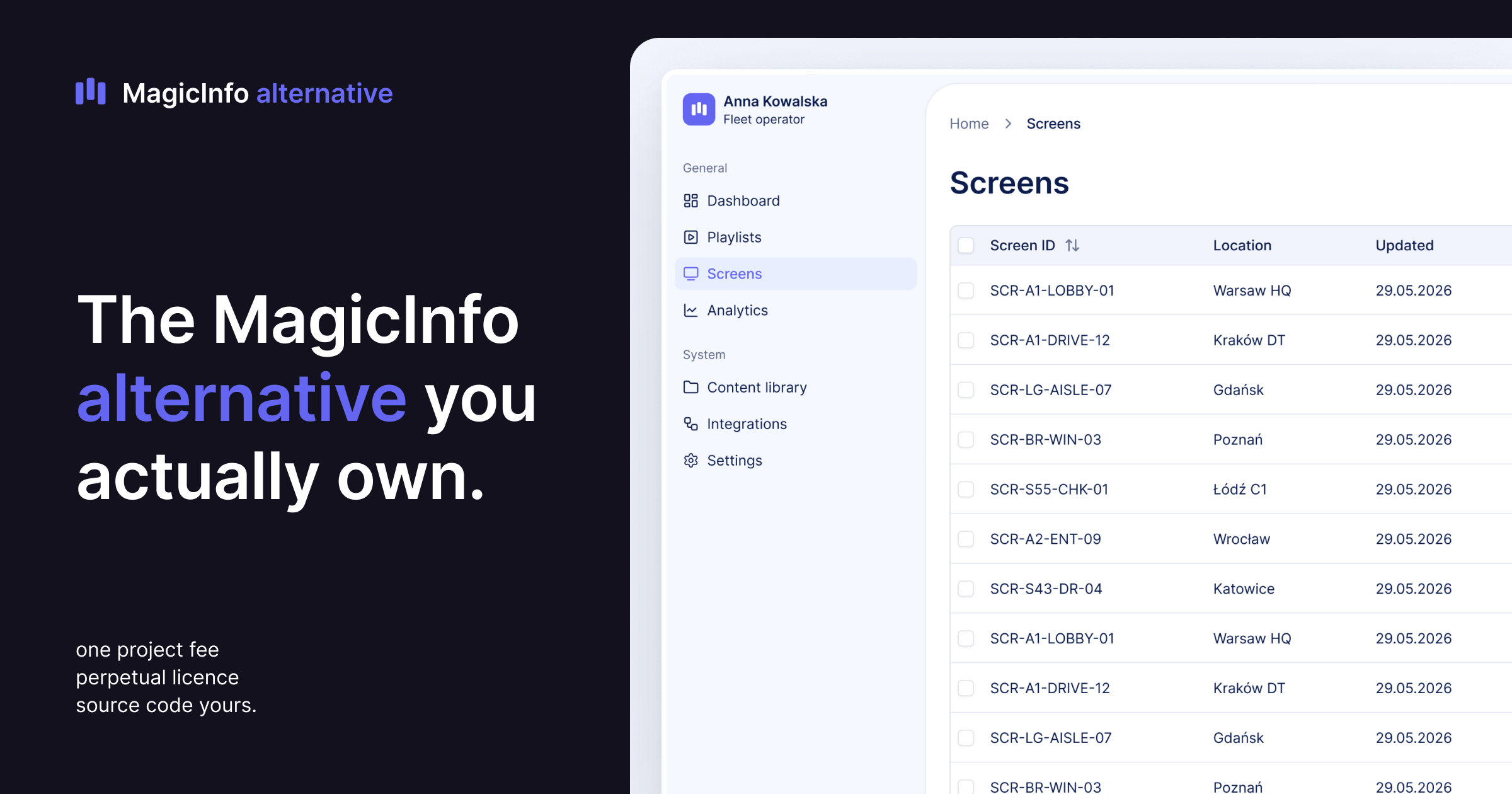 MagicInfo Alternative