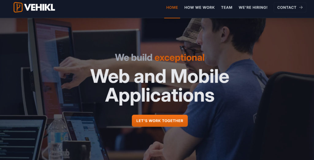 web and mobile application by vehikl