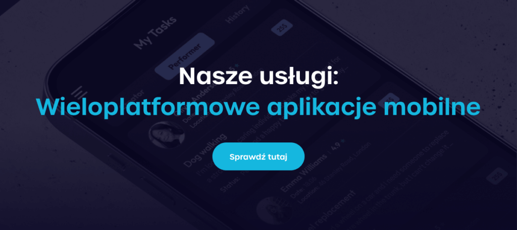 Nasze usługi: wieloplatformowe dedykowane aplikacje mobilne