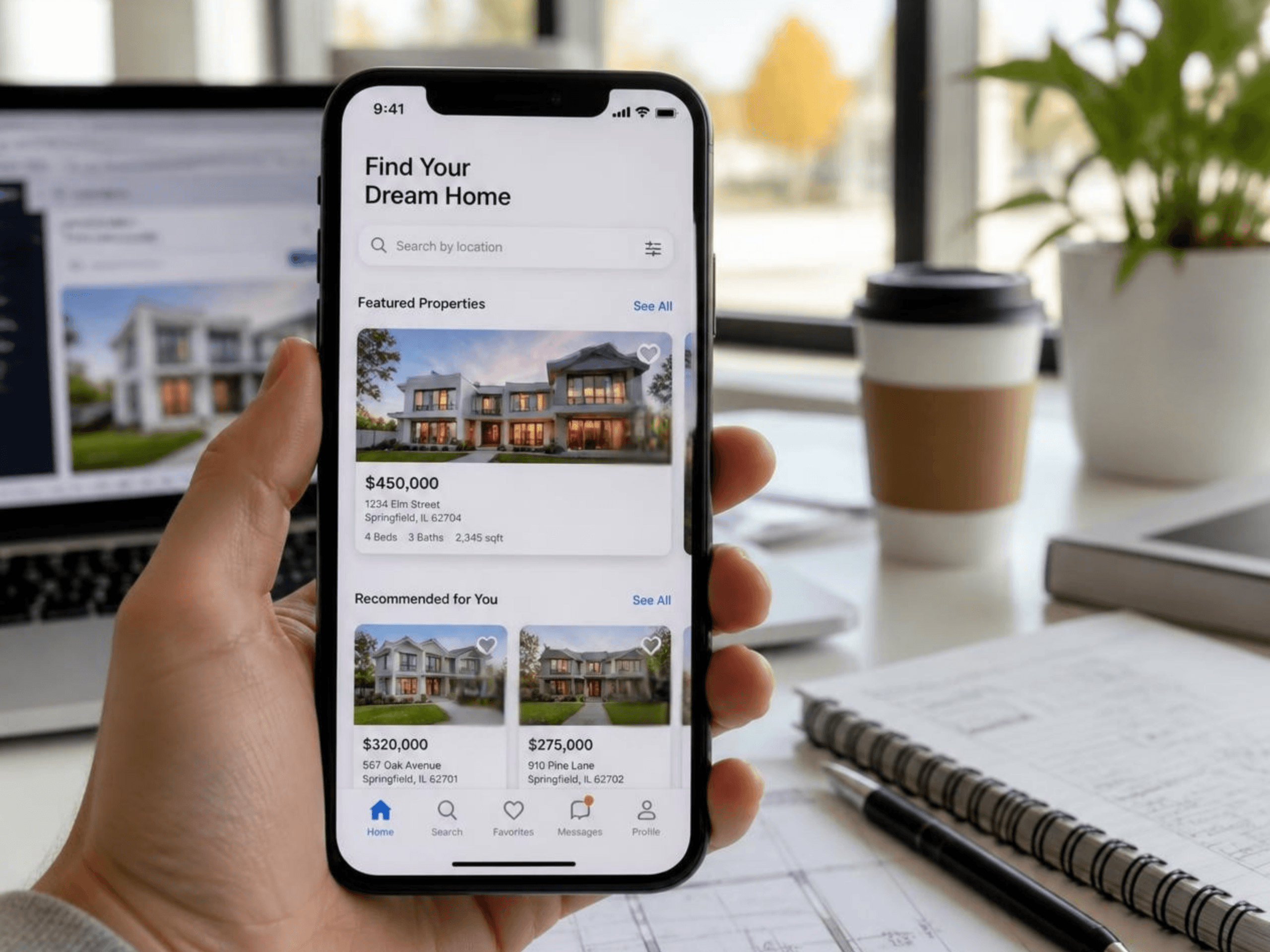 Mobile application development for real estate