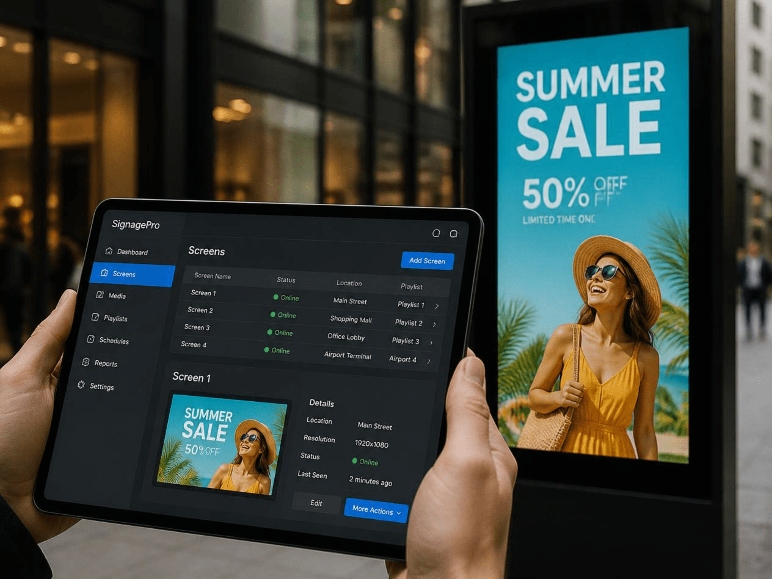 custom digital signage software